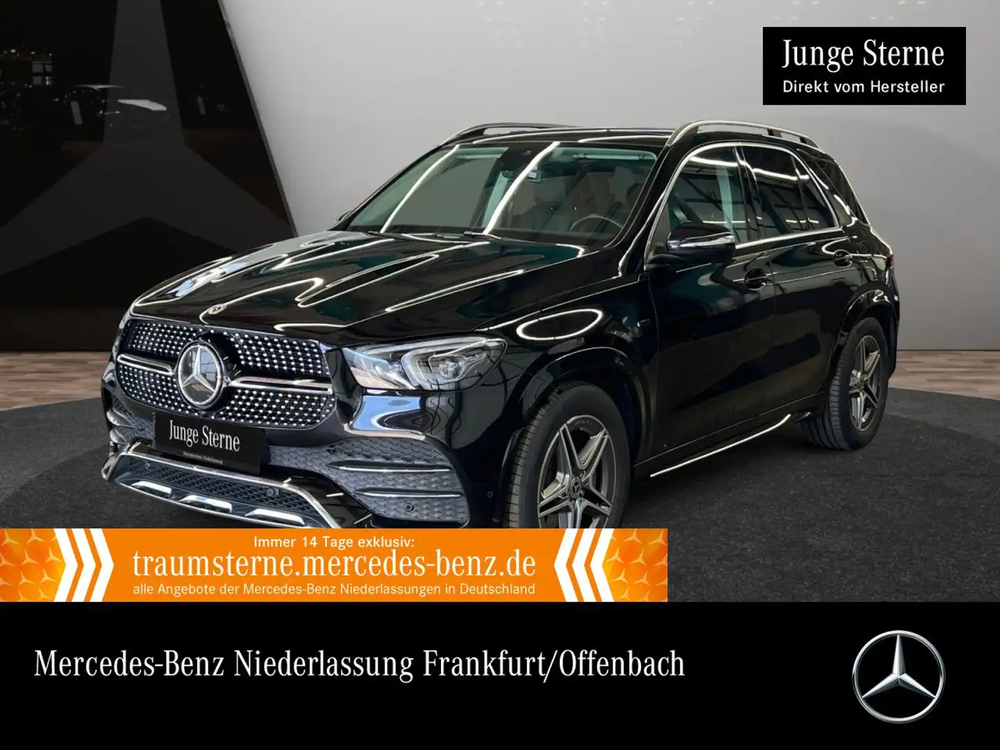 Mercedes-Benz GLE 350 de 4M AMG+PANO+360+AHK+MULTIBEAM+20"+SPUR Schwarz - 1