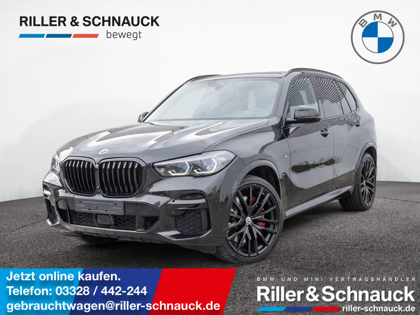 BMW X5 M 50i PANO+STANDHZ+AKTIVSITZ+H/K+NAVI+KEYLE Noir - 1