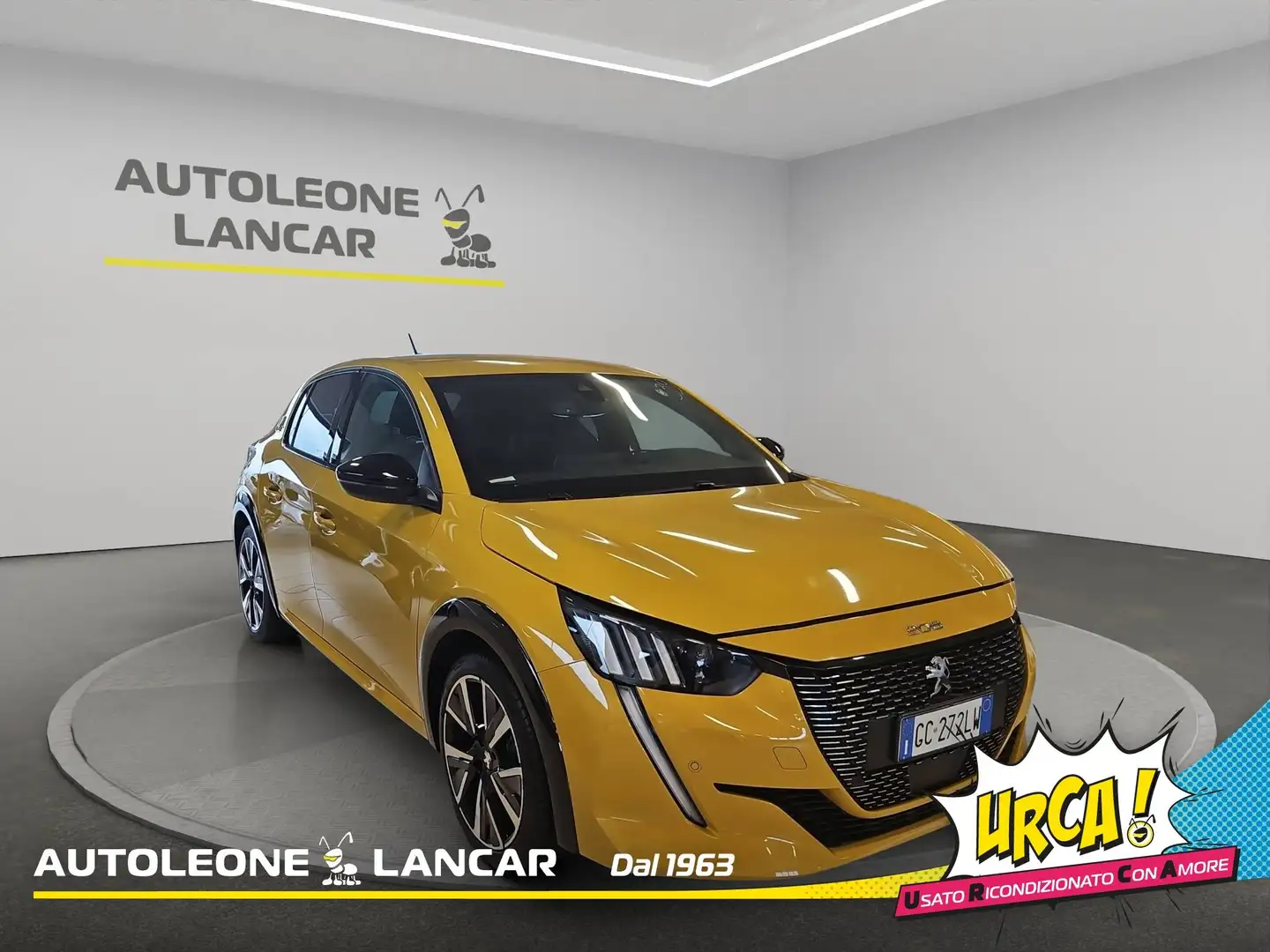 Peugeot 208 1.2 Puretech Turbo GT Line 100cv EAT8 E6 Giallo - 1
