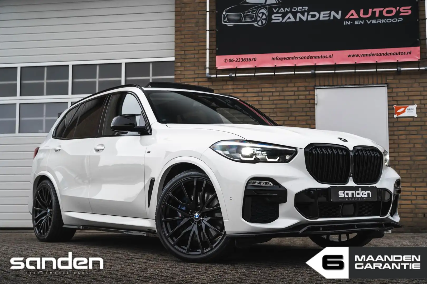 BMW X5 xDrive45e M-sport|Parelmoer|Maxton|Pano|360°|H&K|2 Blanc - 1