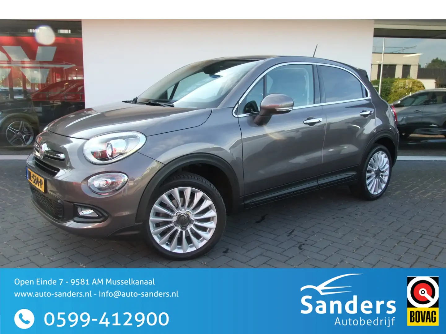 Fiat 500X 1.4 Turbo MultiAir Lounge/ Xenon/ All-season/ Afne Bruin - 1