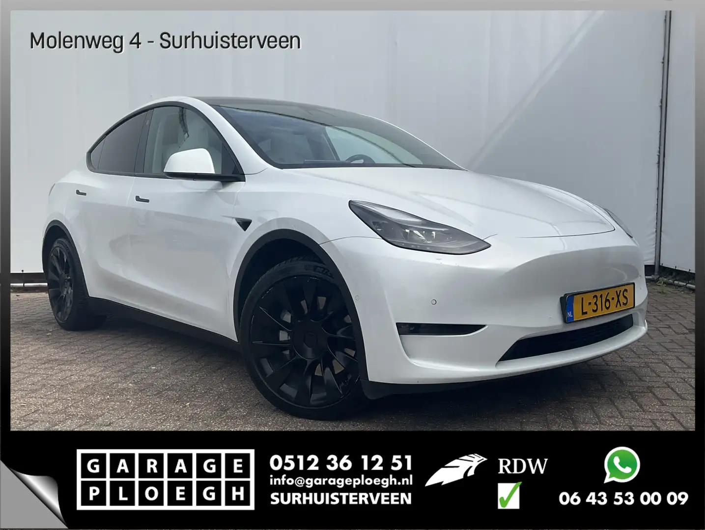 Tesla Model Y Long Range AWD 75 kWh Pano Autopilot Leder Stoelve Alb - 1