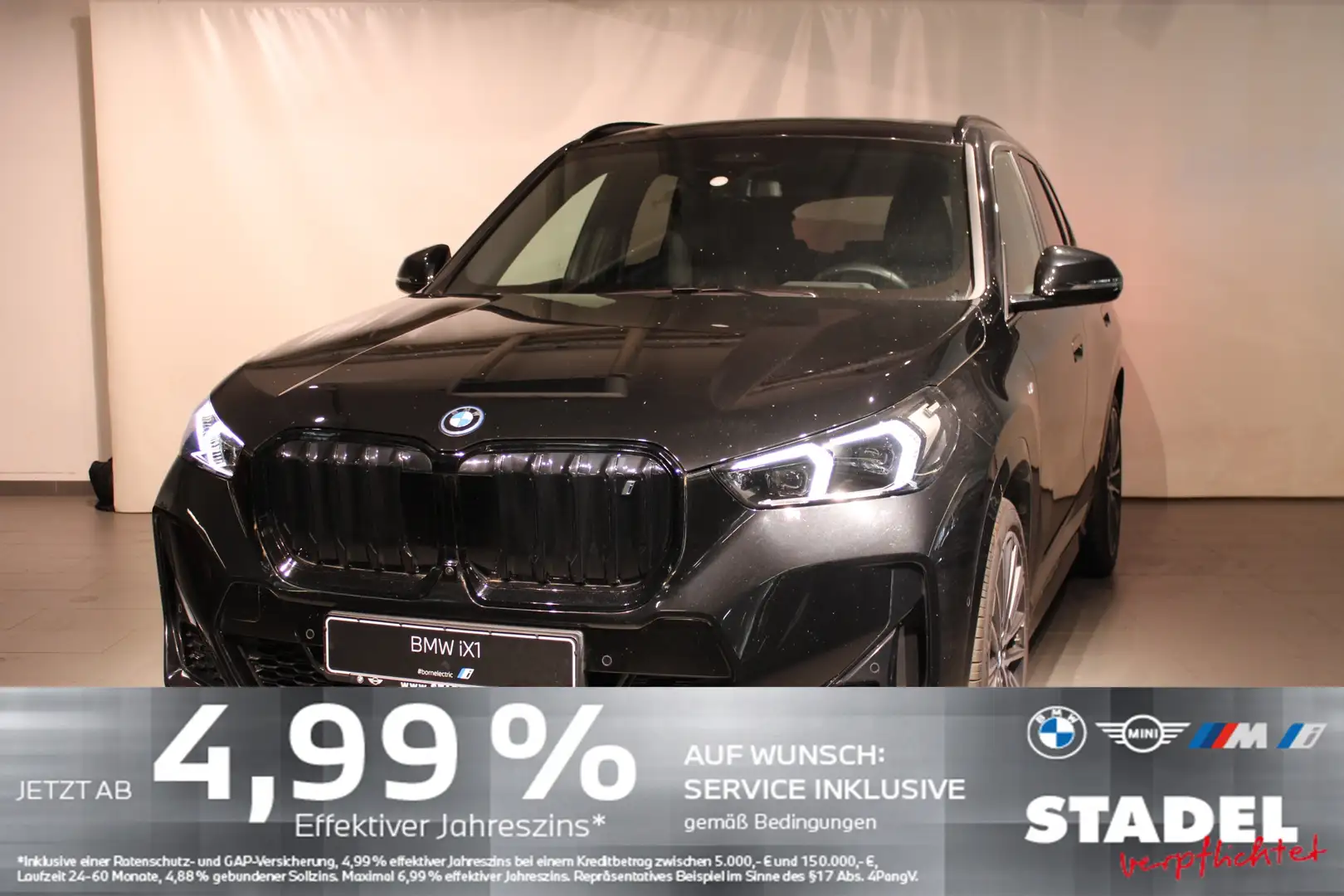 BMW iX1 xDrive30 M Sport Navi.LED.HuD.360°.Pano.AHK Schwarz - 2