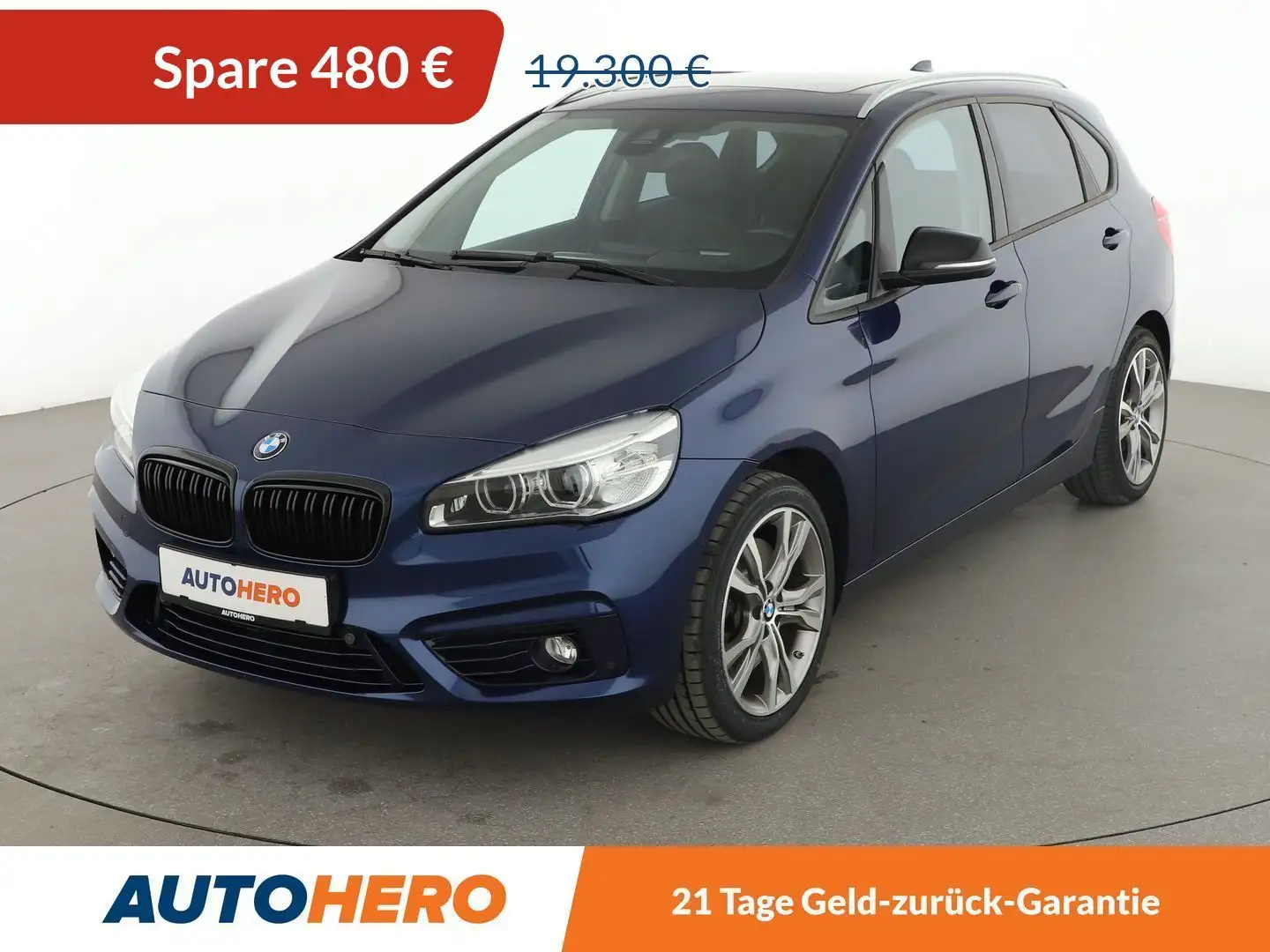 BMW 225 225i Active Tourer xDrive Sport Line Aut.*NAVI*LED Blau - 1