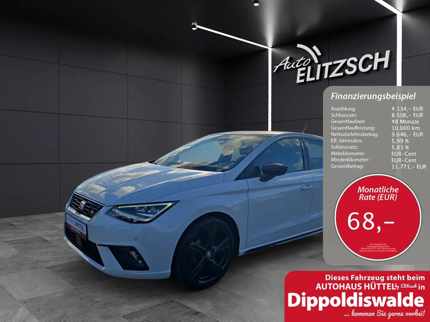 SEAT Ibiza FR Black Edition 1.0 TSI KAMERA NAVI LED Wit - 1