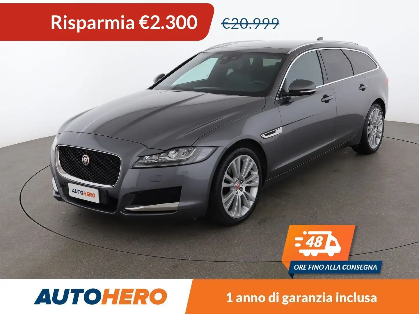 Jaguar XF 25d Portfolio 240 CV aut AWD Grigio - 1