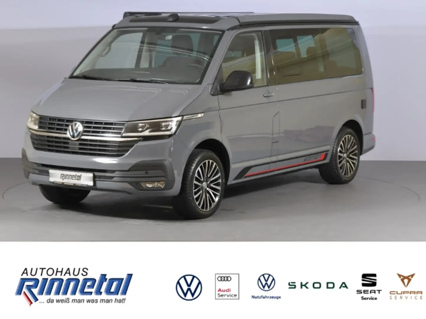 Volkswagen T6.1 California Beach EDITION 2,0 l TDI 110 kW DSG ACC+NAVI+LED+K Grigio - 1