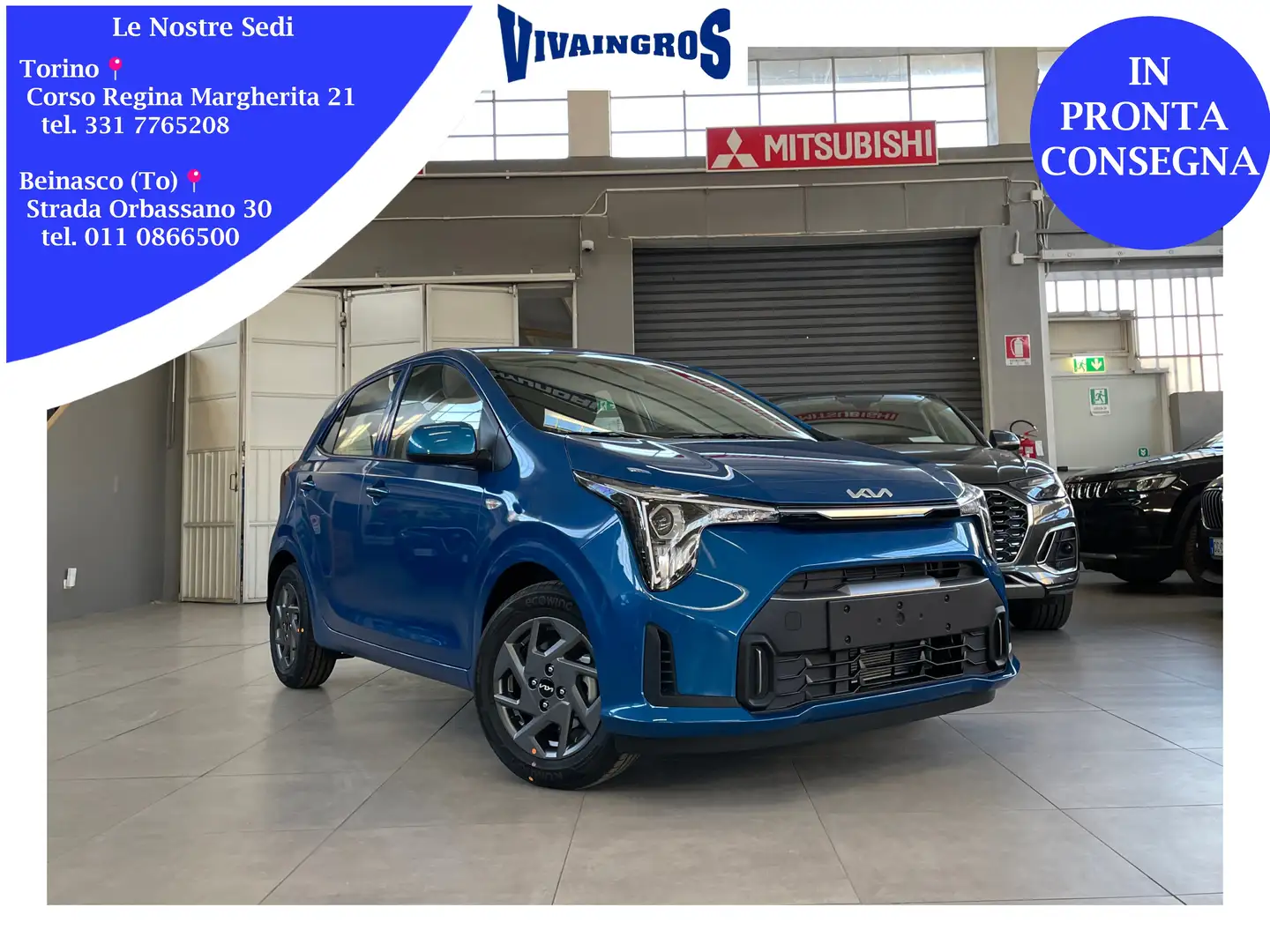 Kia Picanto 1.0 mpi Gpl 61CV Urban / IN PRONTA CONSEGNA Blu/Azzurro - 1