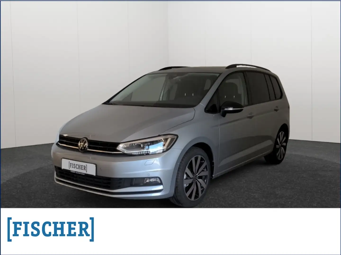 Volkswagen Touran 2.0TDI DSG Highline LED Navi AHK STHZ Rear View Silver - 1