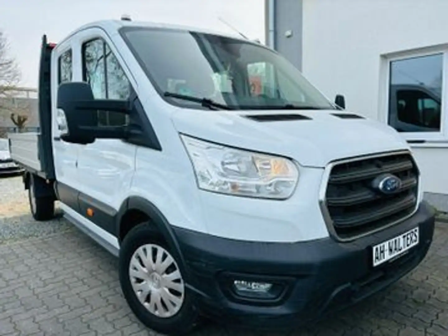 Ford Transit Pritsche 350 L3 Doka- Klima-AHK-7 Sitze Blanc - 2