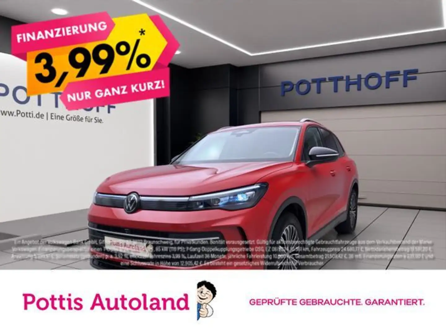 Volkswagen Tiguan 2.0 TDI DSG GOAL AHK NAVI KAMERA SITZHZG Rot - 1