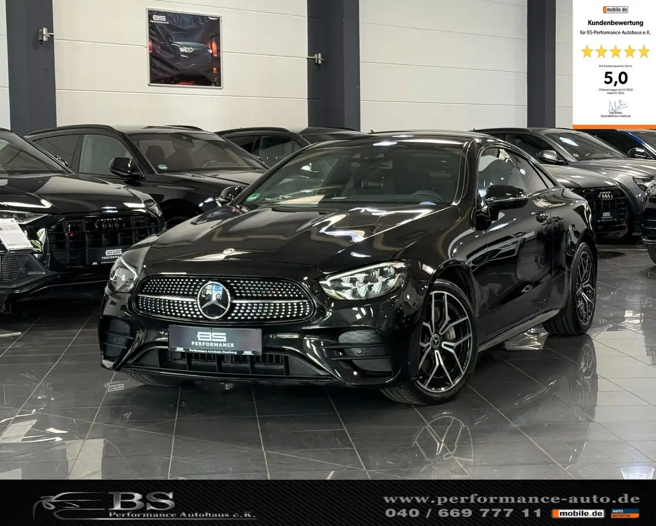 Mercedes-Benz E 400 d 4M COUPE |AMG-LINE|NIGHT|ACC|HUD|KAMERA| Schwarz - 1