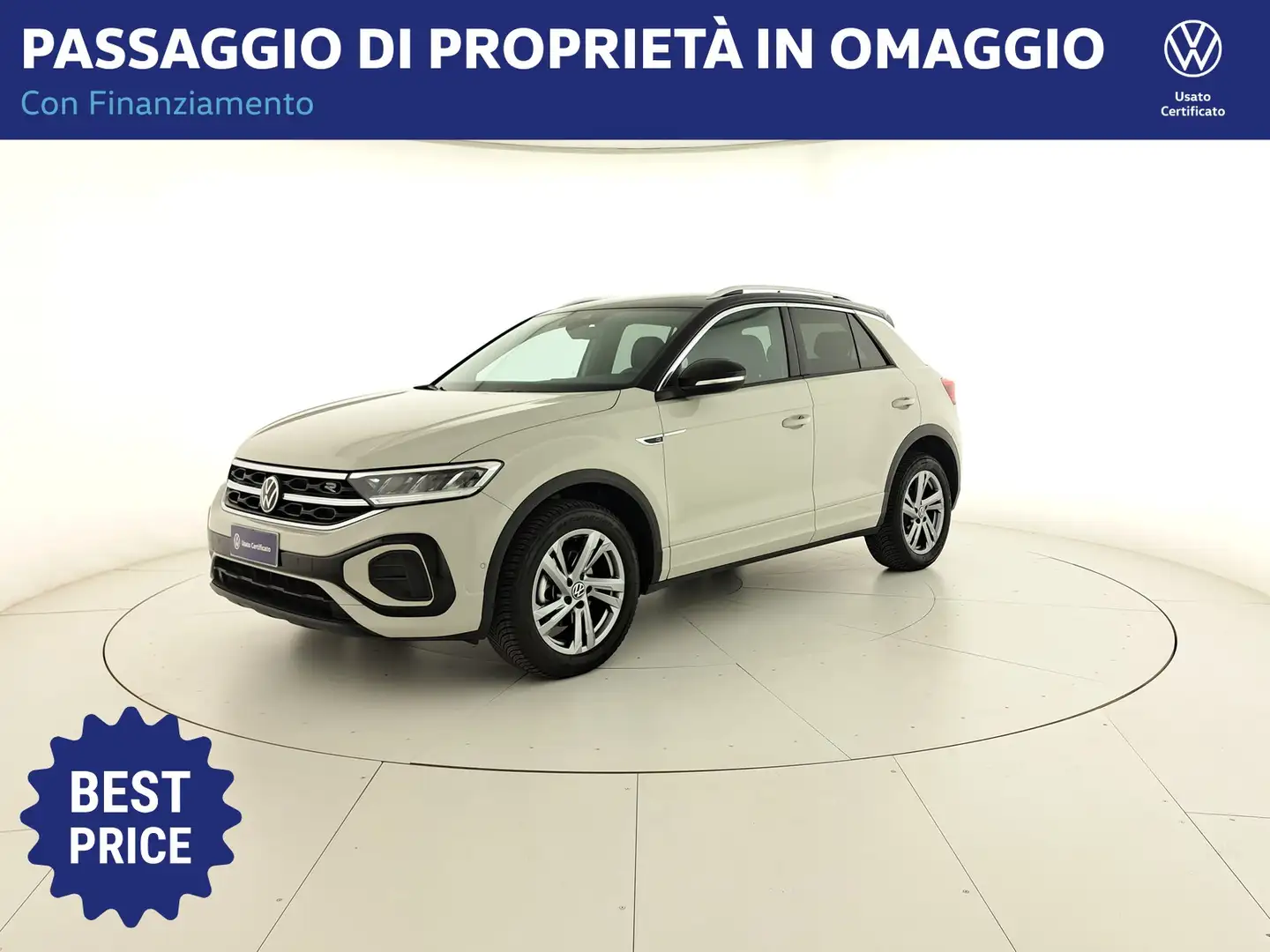 Volkswagen T-Roc 1.0 tsi r-line 110cv Gris - 1