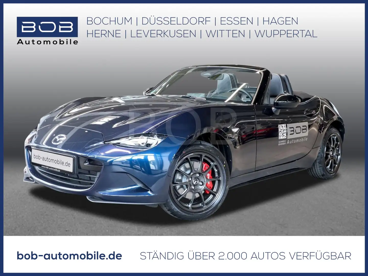 Mazda MX-5 1.5L SKYACTIV-G 132 6MT RWD Homura NAVI SHZ Bleu - 1