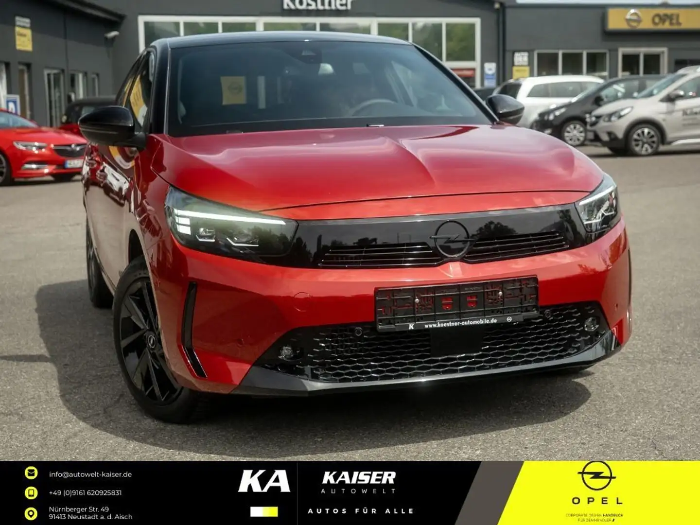Opel Corsa F GS*NAVI*KAMERA*MATRIX-LED*DAB*KLIMAAUTOM Rood - 1