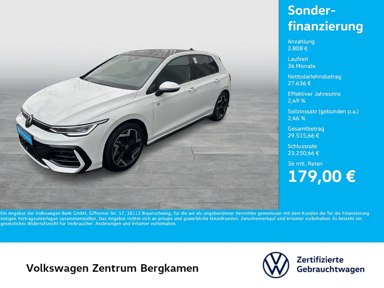 Volkswagen Golf VIII 1.5 eTSI R-LINE FACELIFT CAM CARPLAY