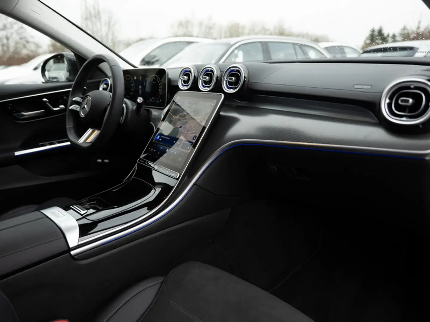 Mercedes-Benz C 300 e AMG-Sport/LED/360/Distr/Memo/Totw/Winter Schwarz - 2