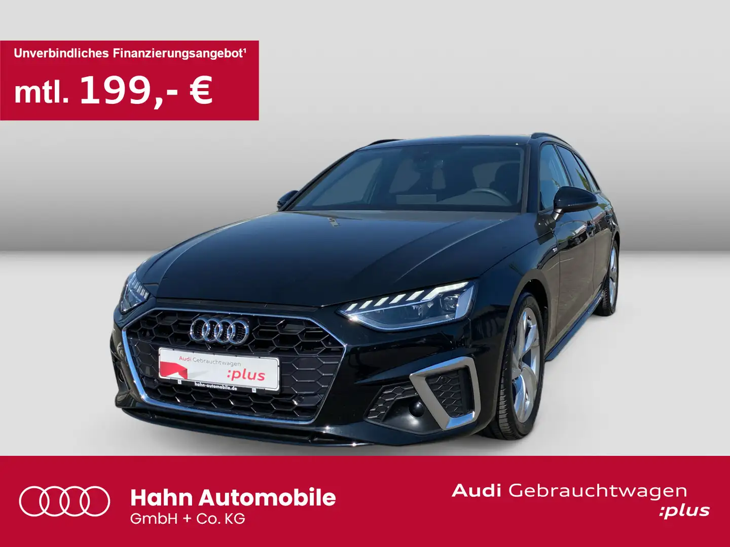 Audi A4 35TFSI S-Line TipTrc Virtual AHK CAM Czarny - 1