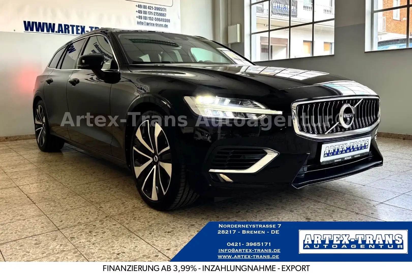 Volvo V60 T6 Inscription Recharge AWD/VOLLAUSTATTUNG Schwarz - 1