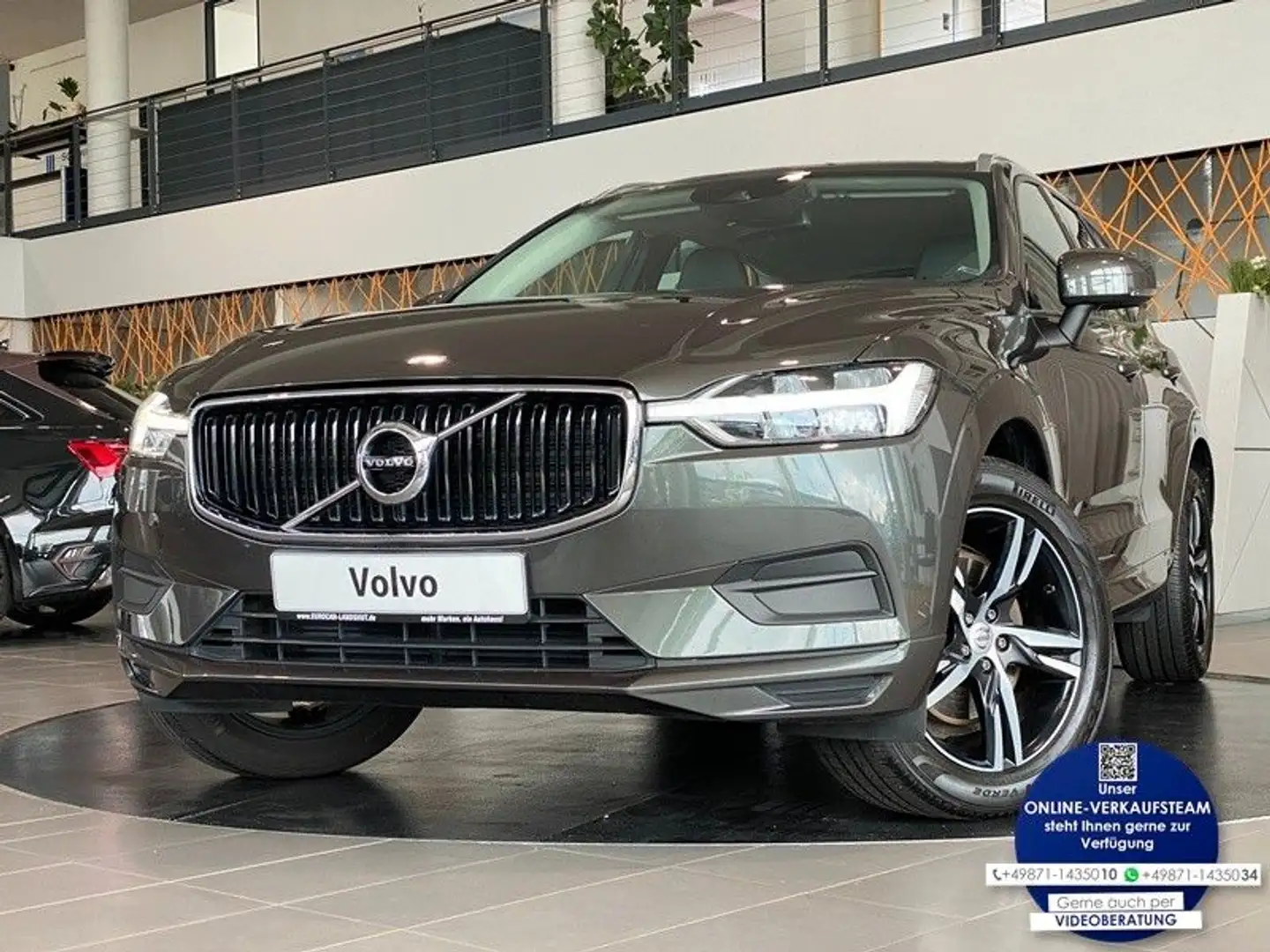 Volvo XC60 D5 AWD Momentum Navi KiSi LED WinterP AHK Сірий - 1