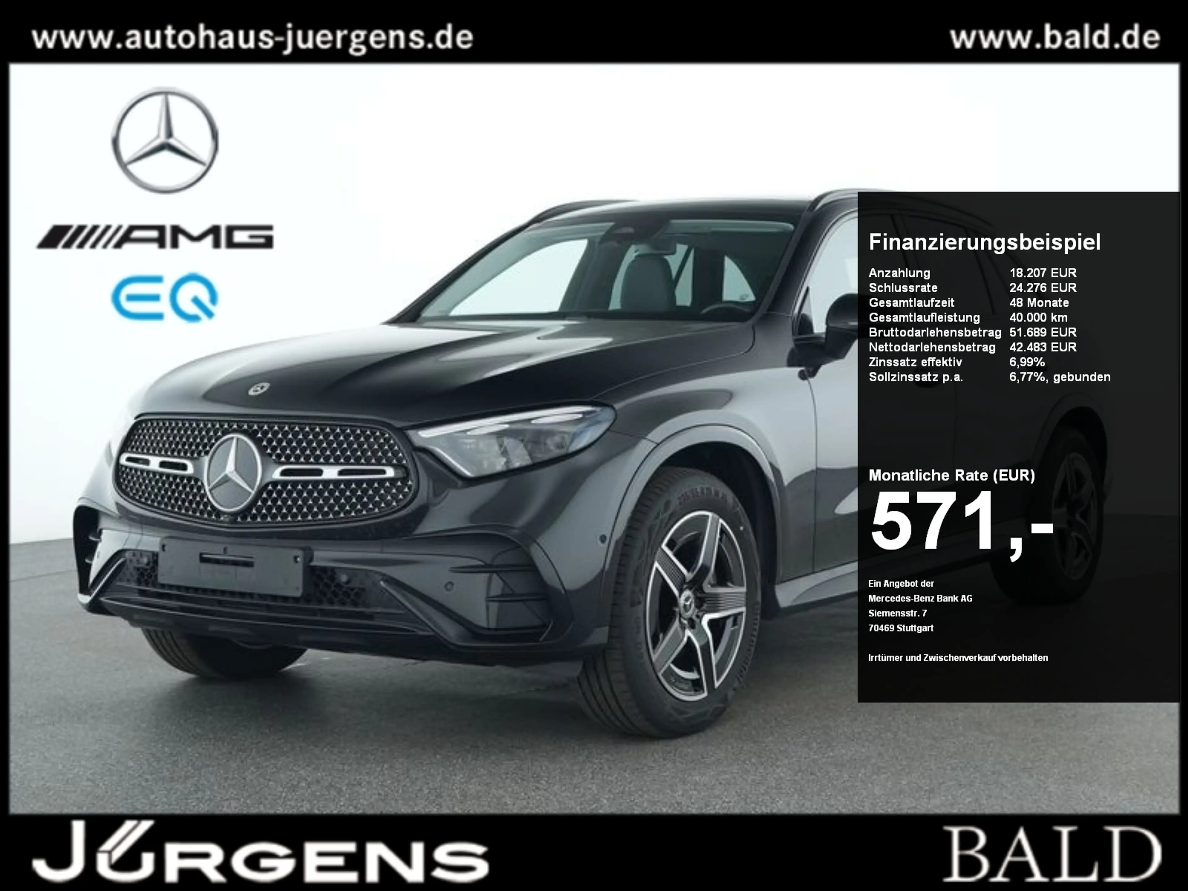 Mercedes-Benz GLC 300 de 4M AMG/Premium/Technik/Pano/AHK/Distr