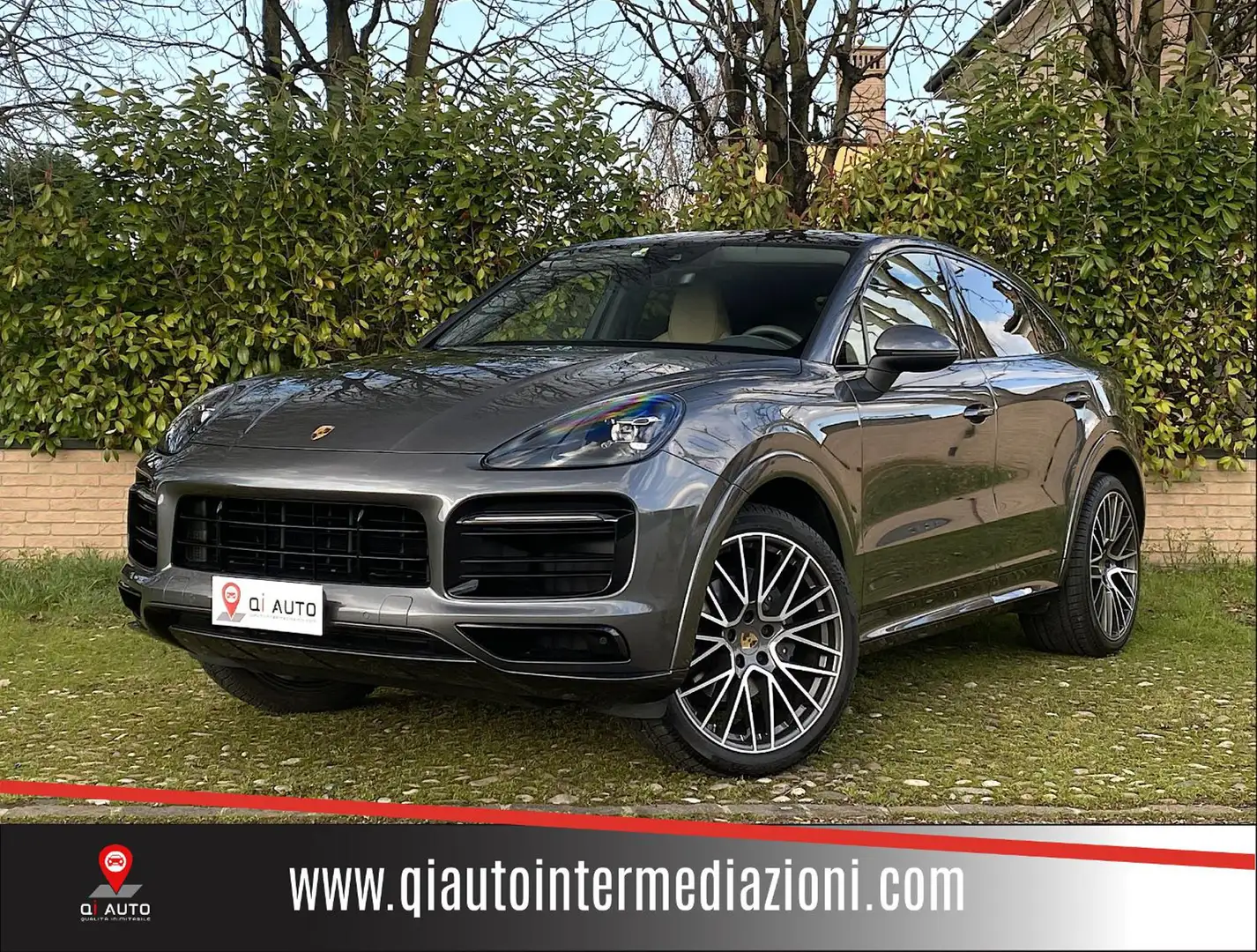 Porsche Cayenne Coupé 3.0 V6 - Italiana-Unico P.-Tetto-PelleTotal Grigio - 1