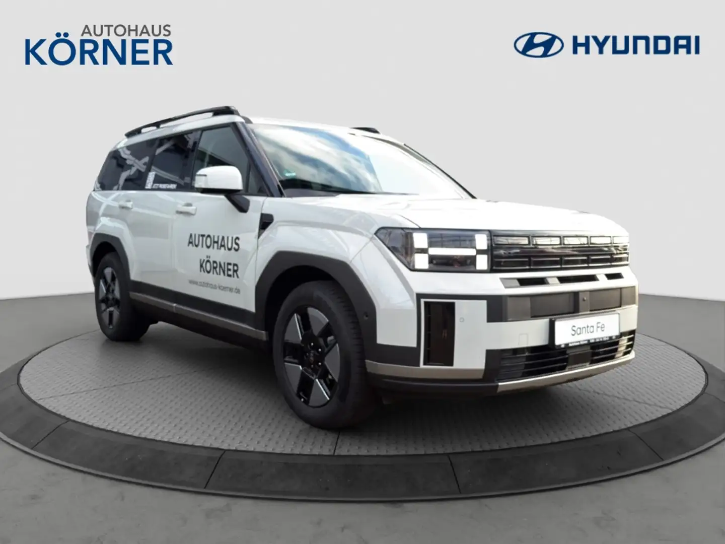 Hyundai SANTA FE 1.6 T-GDI SIGNATURE 4WD HYBRID NAVI LEDER Weiß - 1