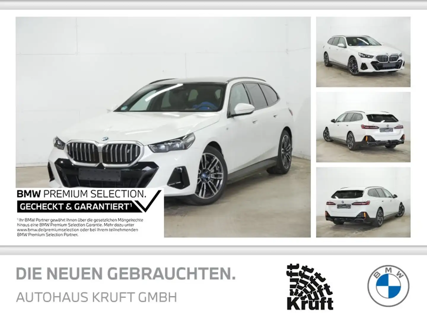 BMW i5 xDrive40 Touring M SPORT+PANO+AHK+B&W sOUND+DAP+PA Weiß - 1