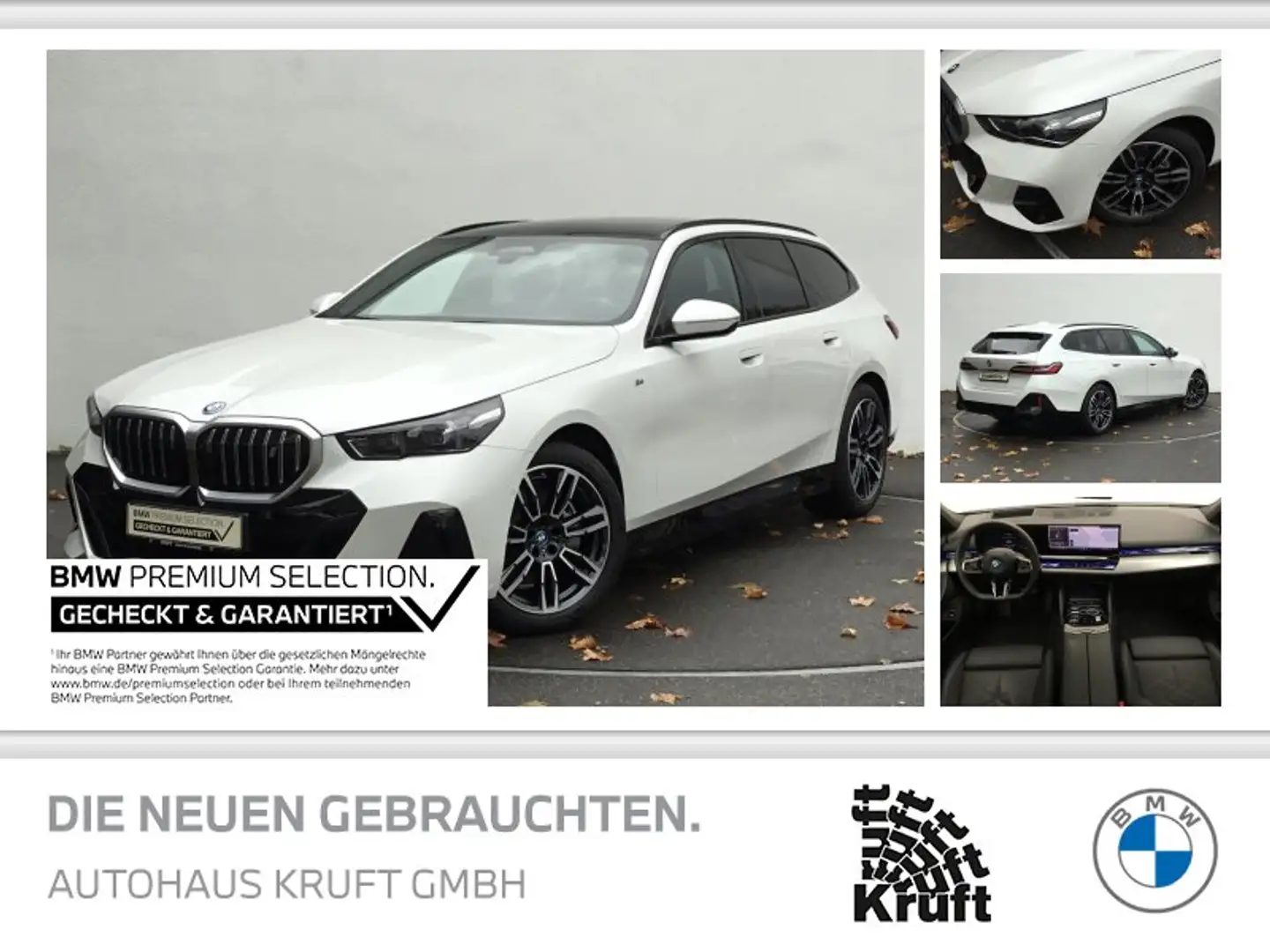 BMW i5 xDrive40 Touring M SPORT+PANO+AHK+B&W SOUND+DAP+PA Weiß - 1