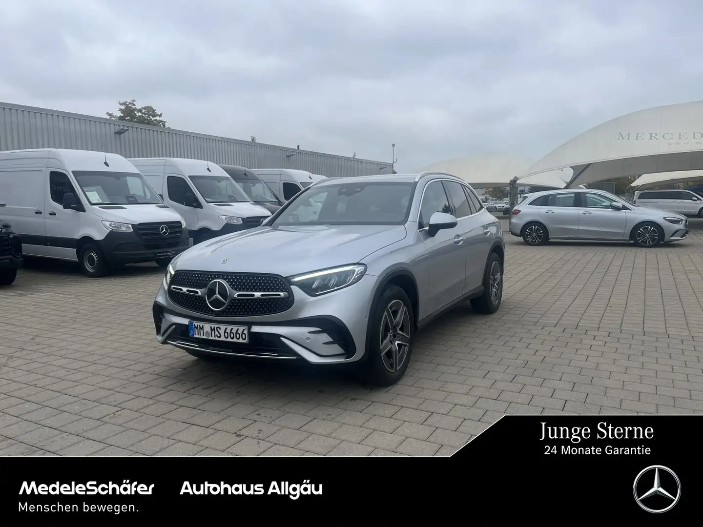 Mercedes-Benz GLC 220 GLC 220 d 4M AMG LEDER-rot HA-Lenkund Airmatic Tel Argento - 1