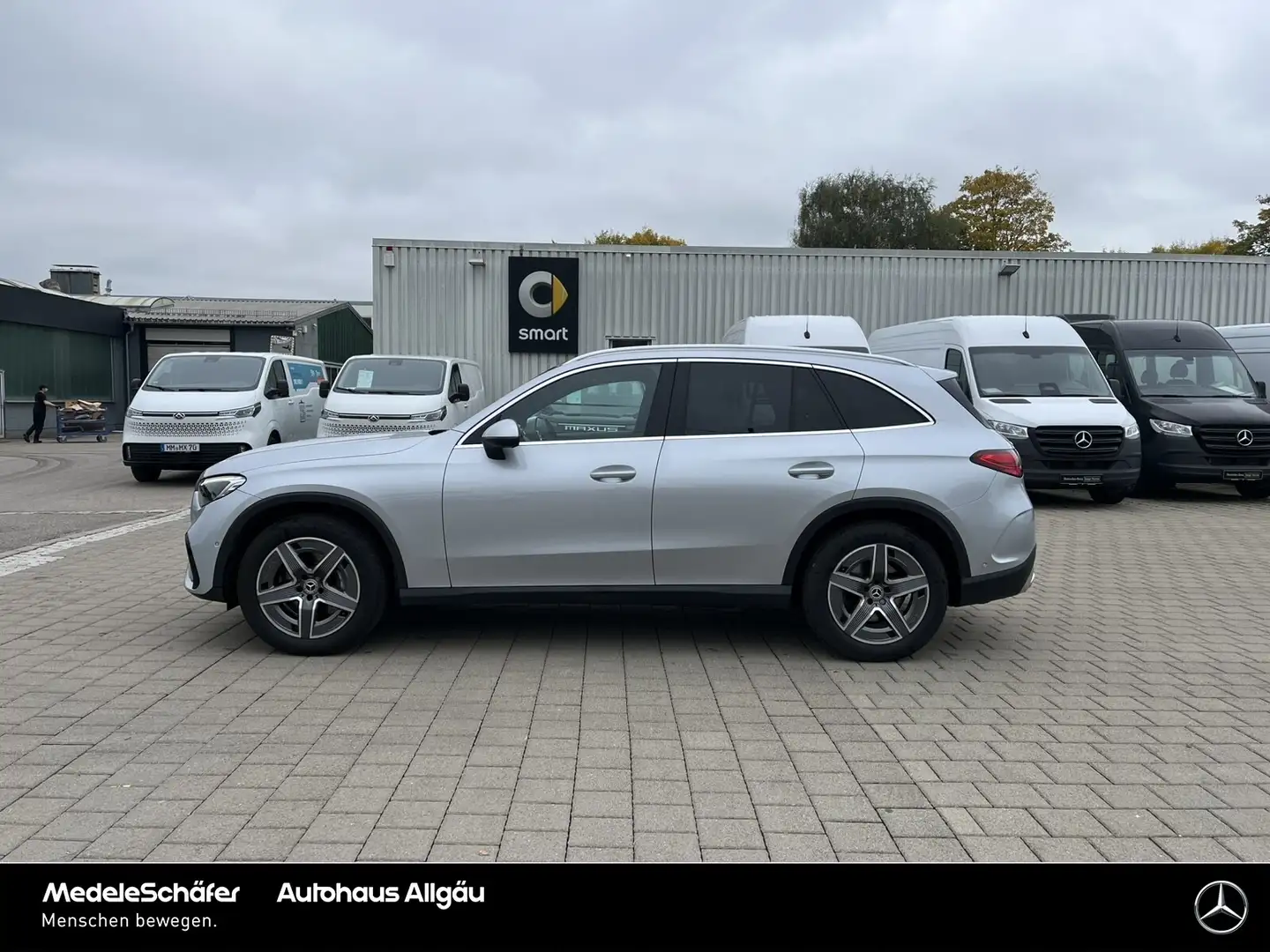 Mercedes-Benz GLC 220 GLC 220 d 4M AMG LEDER-rot HA-Lenkund Airmatic Tel Argento - 2