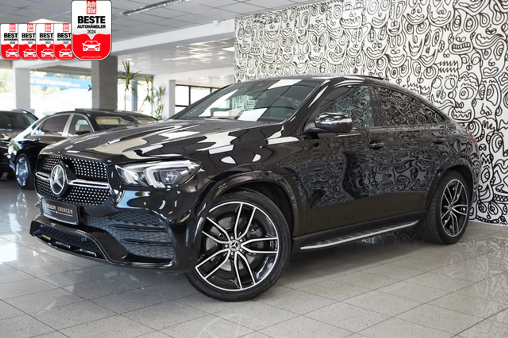 Mercedes-Benz GLE 400 d Coupe 3x AMG SPORT*LUFT*PANO*DESIGN*22 Czarny - 1