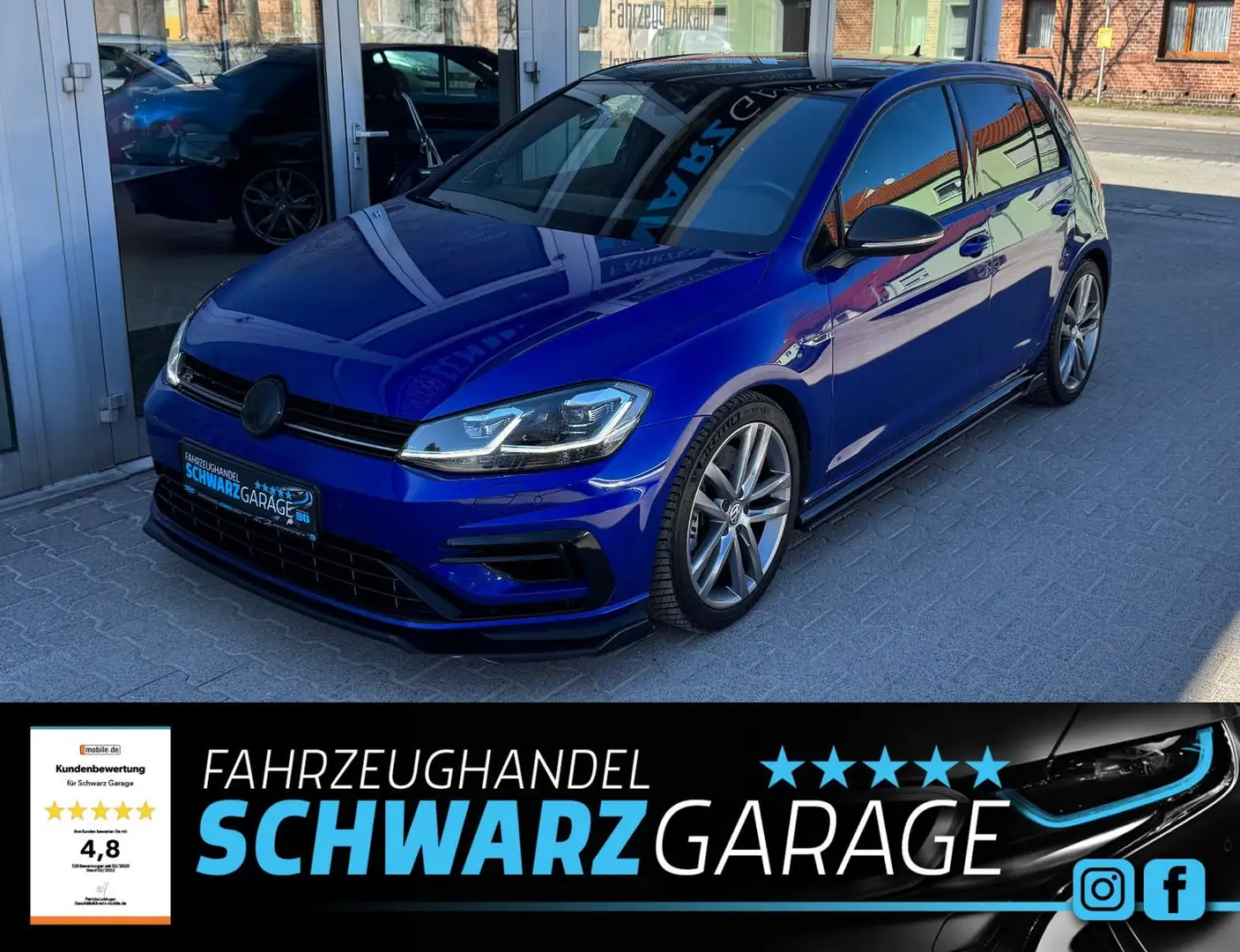 Volkswagen Golf VII Lim. R BMT 4Motion*SPORT-AGA*PANO* Blauw - 1