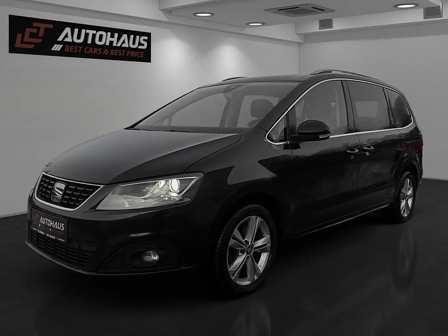 SEAT Alhambra Xcellence 2,0 TDI DSG 4WD | 1.BESITZ | MwSt.AUSW | Schwarz - 1