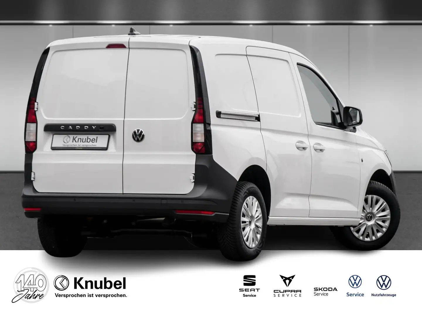 Volkswagen Caddy Cargo 2.0 TDI Klima ParkPilot Ganzj.reifen Wit - 2