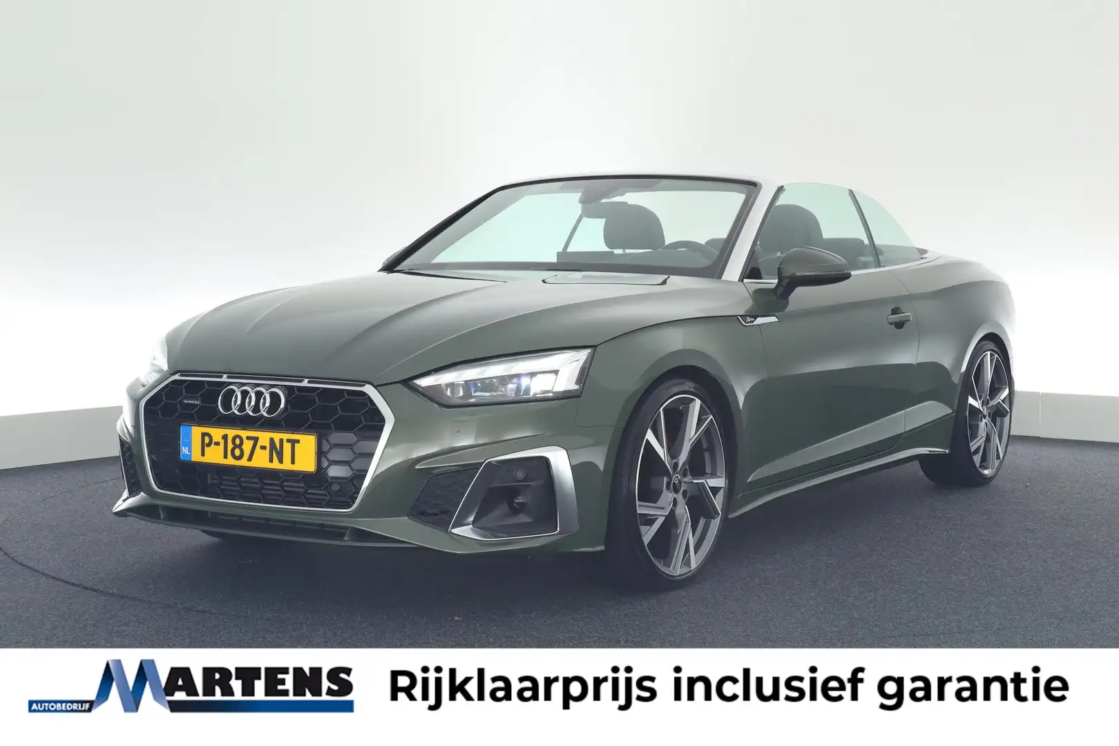 Audi A5 Cabriolet 40 TFSI 204pk quattro 2x S-Line Nekverwa Groen - 1