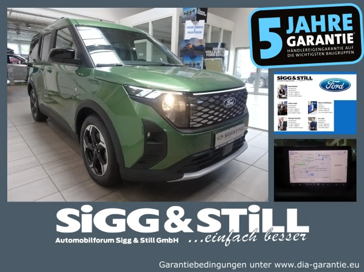 Ford Tourneo Courier E- Active **NEUES MODELL** ACC*SHZ Zielony - 1