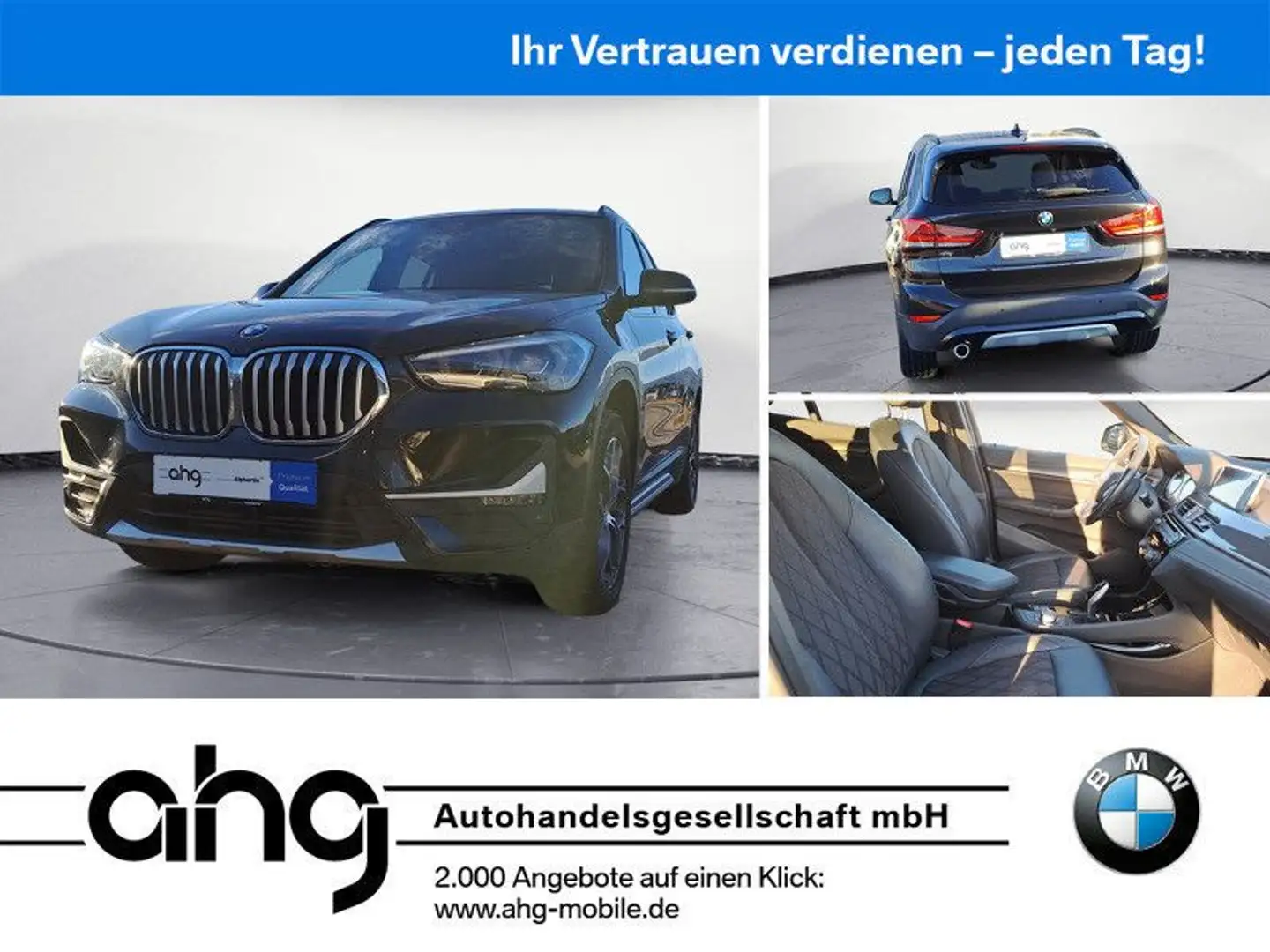BMW X1 sDrive18i xLine Navi, AHK Schwarz - 1