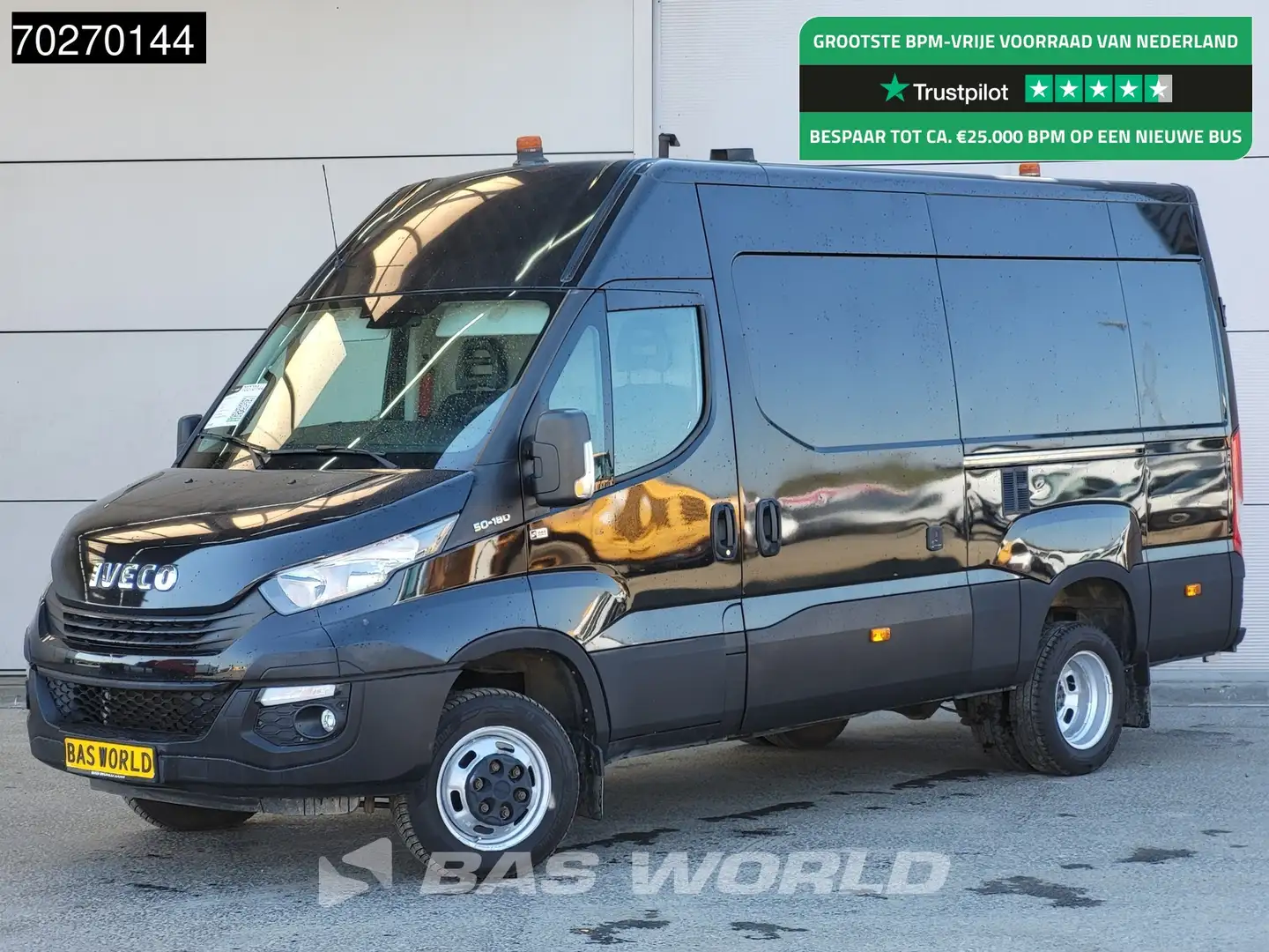 Iveco Daily 50C18 3.0L 180PK Dubbellucht 2x Schuifdeur L2H2 Eu Zwart - 1