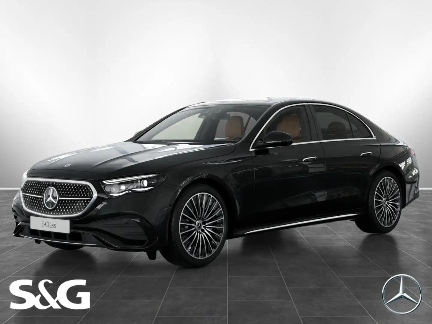 Mercedes-Benz E 220 d 4M AMG MBUX+360°+DIG-LED+Pano+Standhzg+ Noir - 1