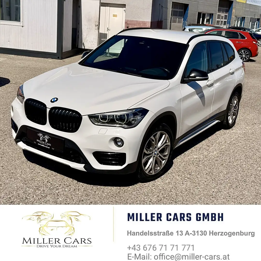 BMW X1 xDrive 20d Sport Line Aut.*Erstbesitz*Servicege... Weiß - 2