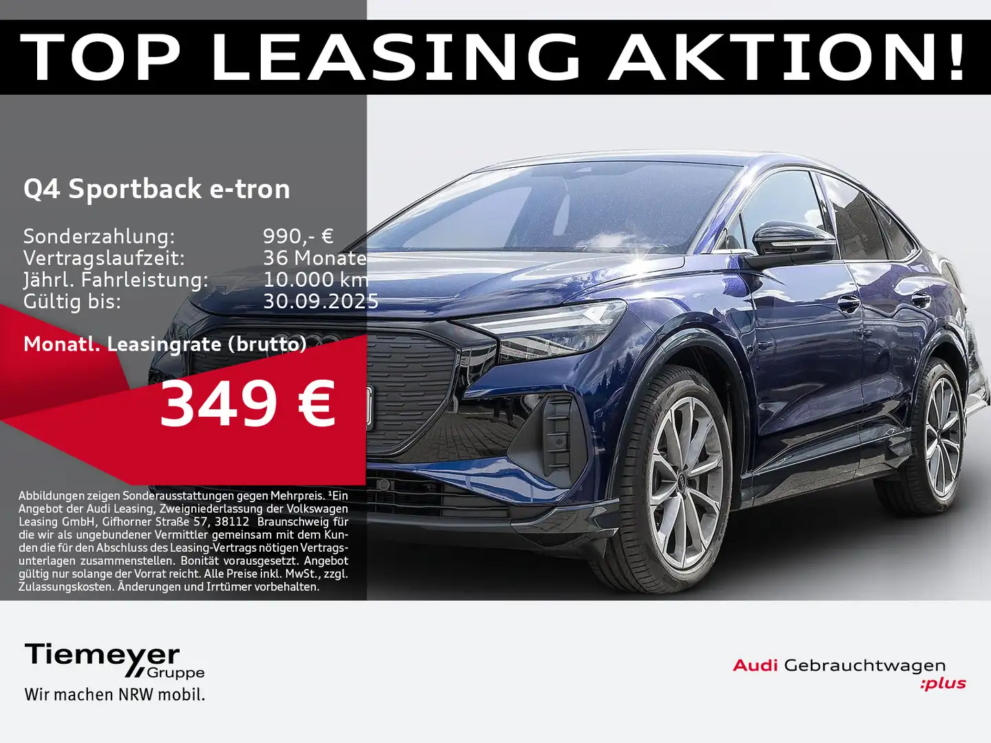 Audi Q4 e-tron 45 ADVANCED LM20 SPORTSITZE Blau - 1