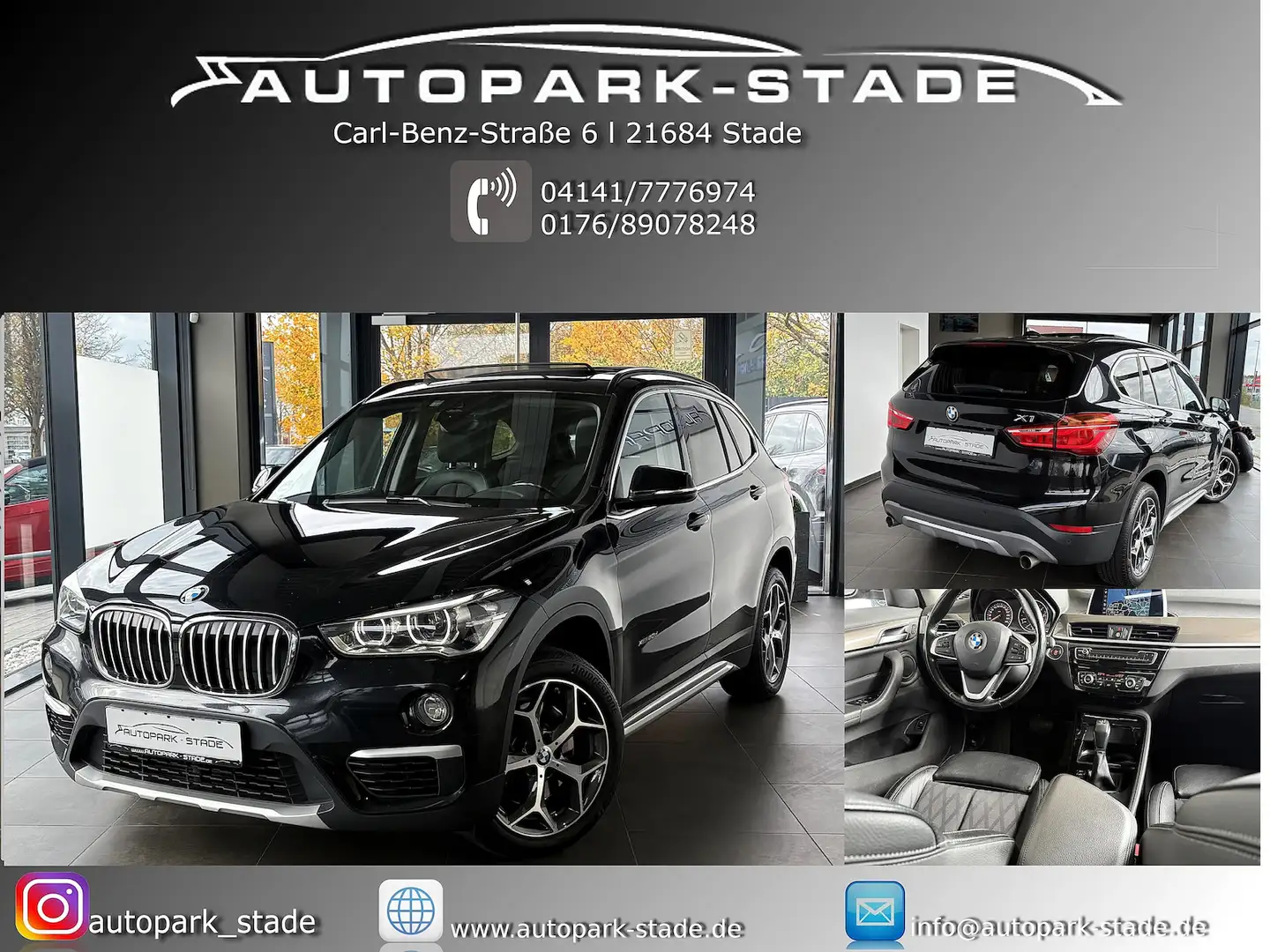 BMW X1 xDrive 20d X-Line Aut. Pano Leder Navi LED Zwart - 1