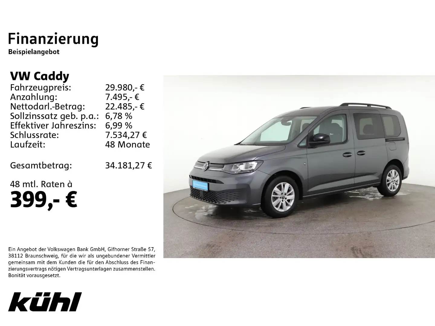 Volkswagen Caddy 1.5 TSI DSG Life Kamera Grau - 2