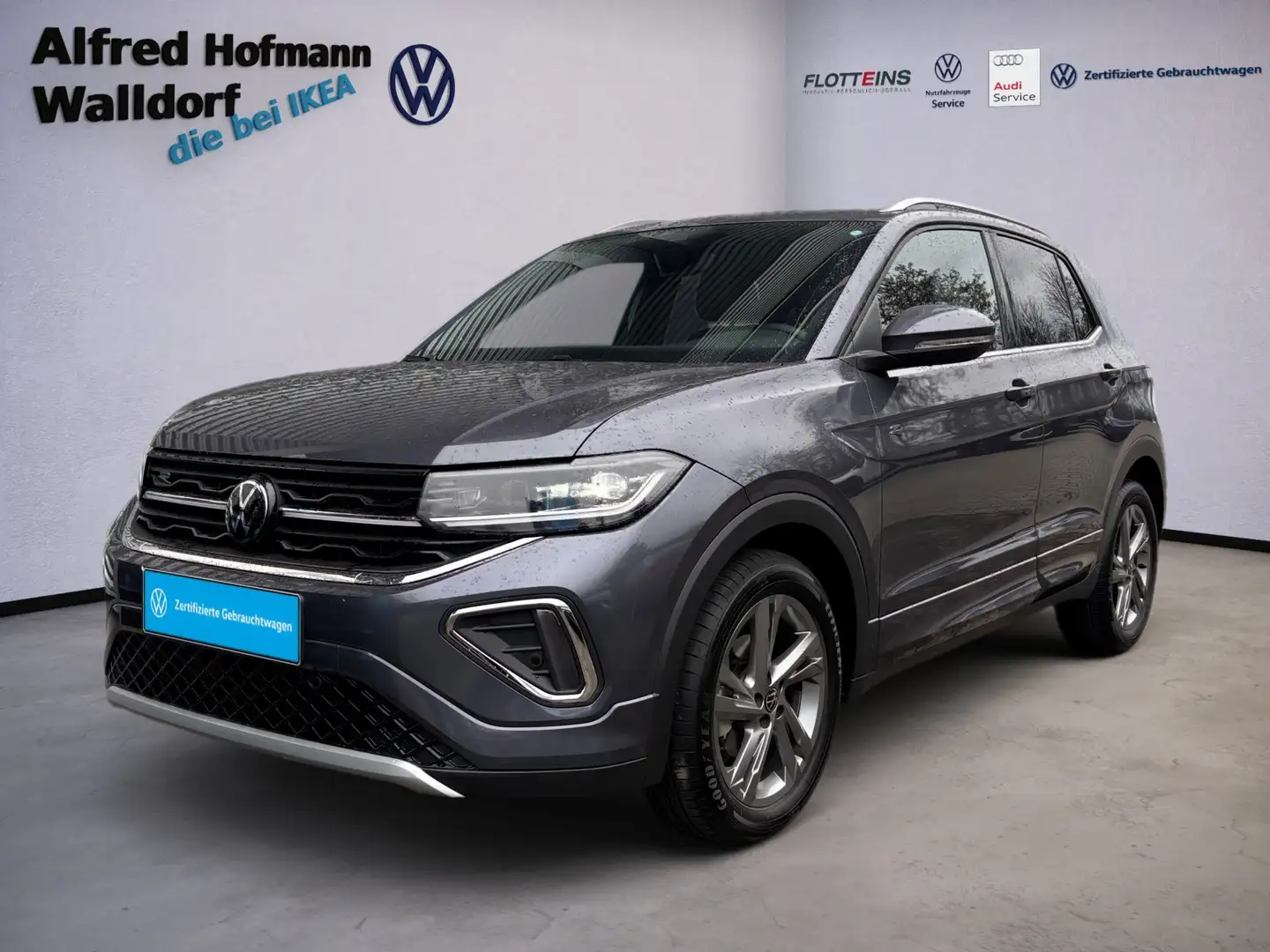 Volkswagen T-Cross 1.5 TSI R-LINE DSG AHK NAVI ACC Gris - 2
