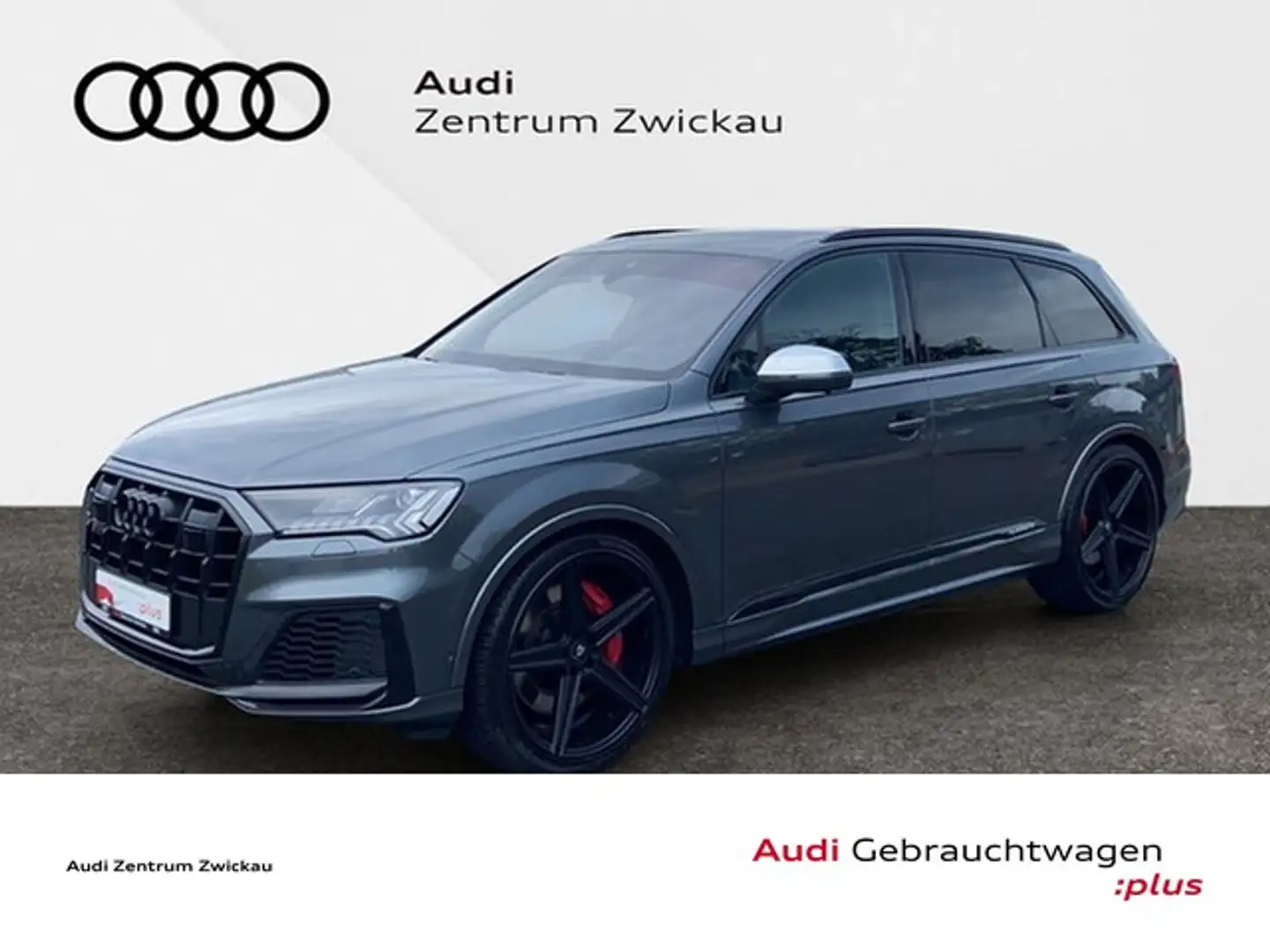 Audi SQ7 4.0TFSI quattro Matrix LED Scheinwerfer, Navi Gris - 1