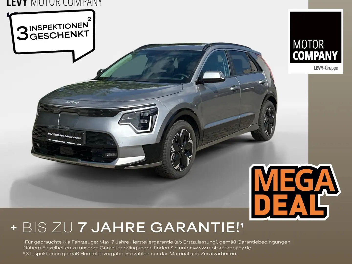 Kia Niro (648kWh) e- Inspiration Navi FLA 4xSHZ Gris - 1