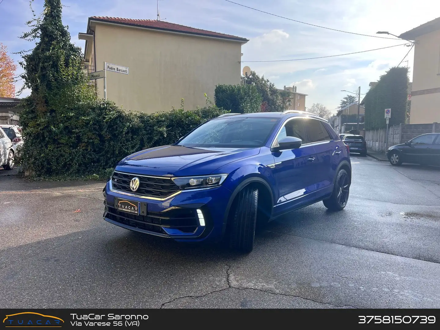 Volkswagen T-Roc 2.0 TSI R R Line Bleu - 1