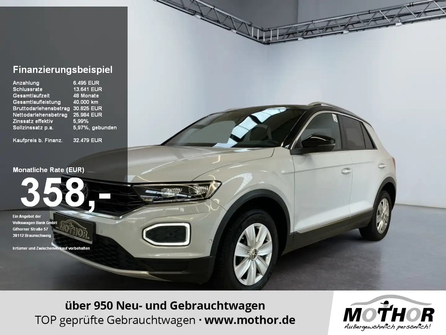 Volkswagen T-Roc Sport 2.0 TSI DSG 4Motion LED ACC Standheiz Silber - 1