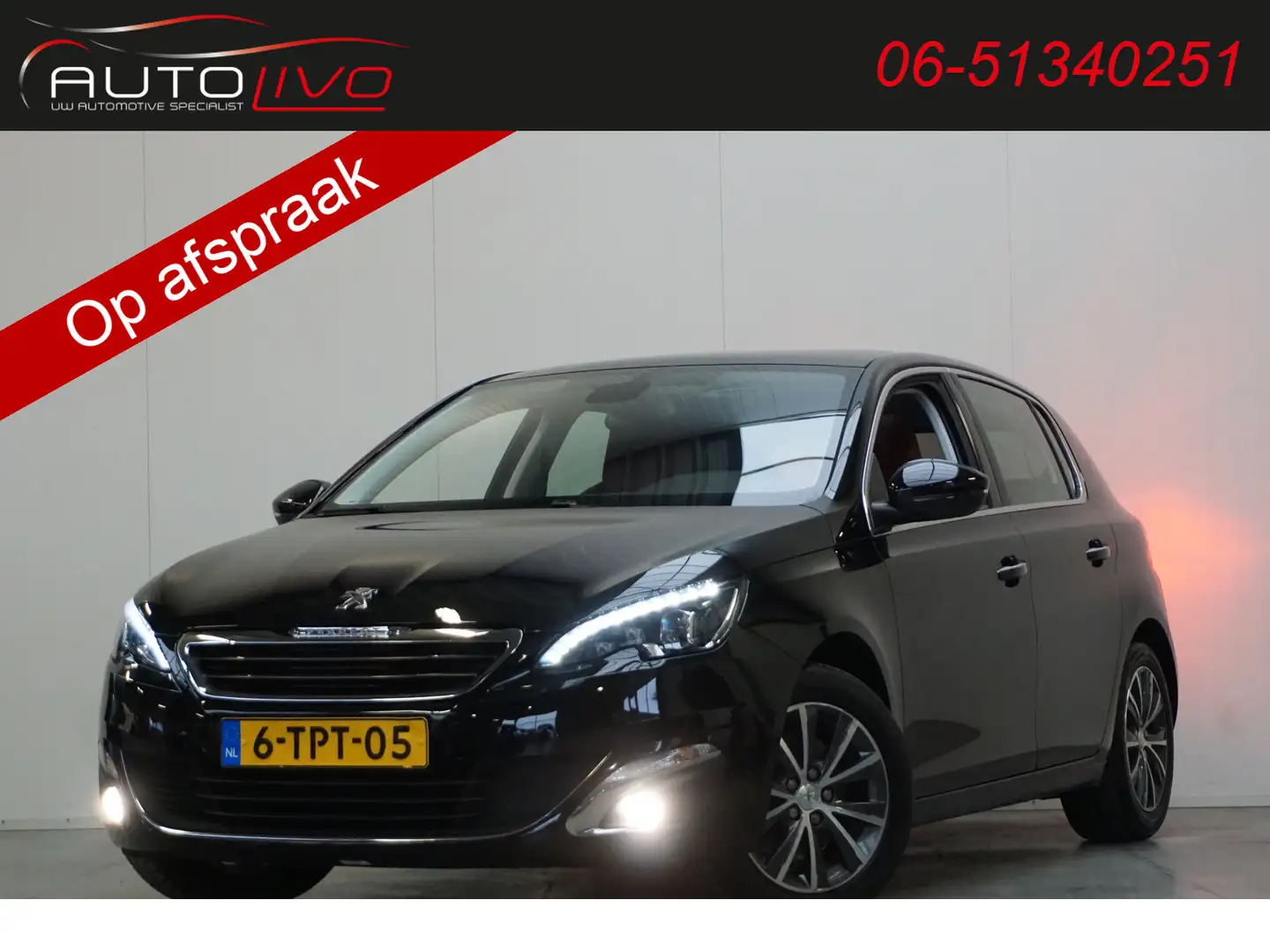 Peugeot 308 1.6 THP Première 1 EIG. 156 PK! PANO LEER LED NAVI Schwarz - 1